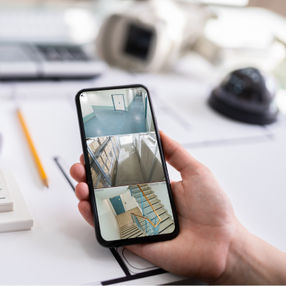 Louisville security camera feed on cell phone